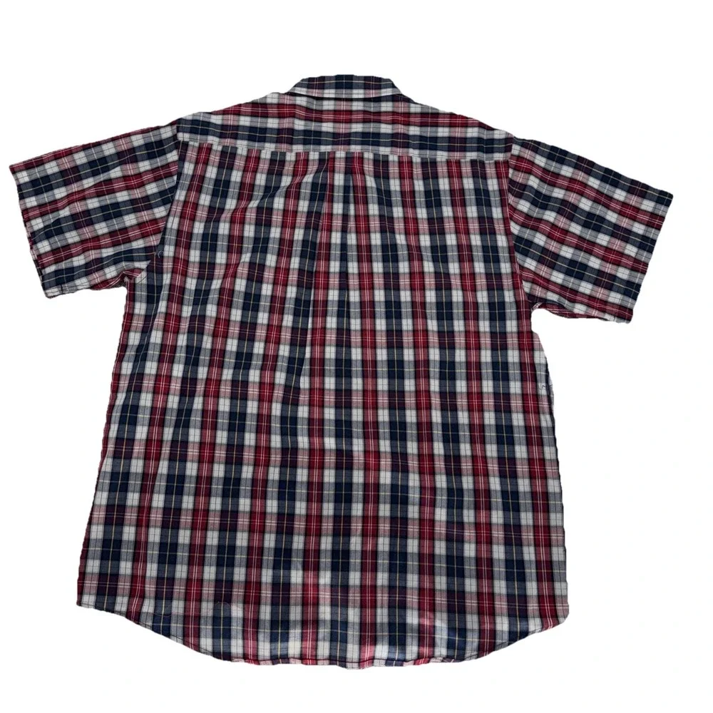 Vtg Polo Ralph Lauren Shirt Mens XXL Plaid Button Down Pocket Pony 90s Pony